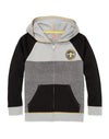 Hanes Boys Graphic Fleece Colorblock Full Zip Hoodie
