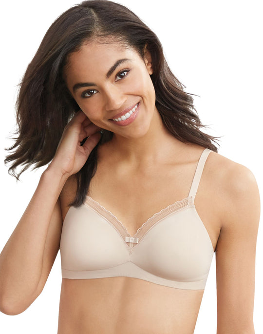 Hanes Womens Ultimate Silky Smooth Comfort Unlined Wirefree Bra