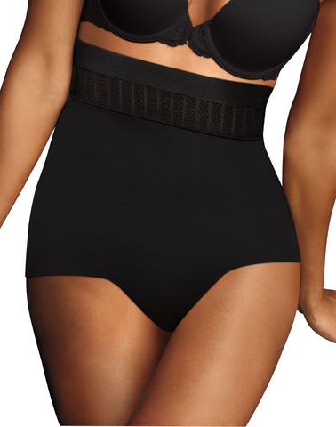 Maidenform Womens Firm Foundations Stay Put High Waist Brief