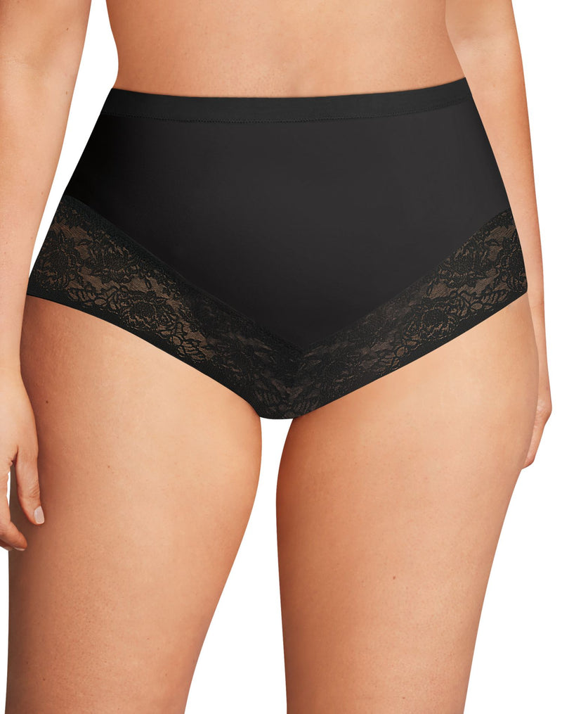 Maidenform Womens Curvy Firm Foundations At-Waist Shaping Brief