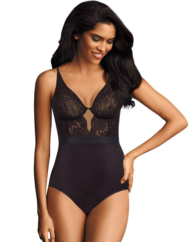 Maidenform Womens Cool Comfort and Anti-Static Body Shaper with Built-In Bra