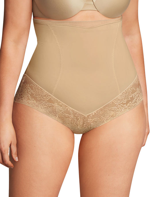 Maidenform Womens Firm Foundations Curvy Hi Waist Brief