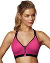 Maidenform Womens Sport Secure Zip Front Underwire Racerback Bra