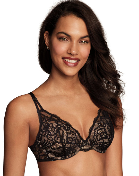 Maidenform Womens Modern Beauty Lightly Lined Underwire Demi Bra