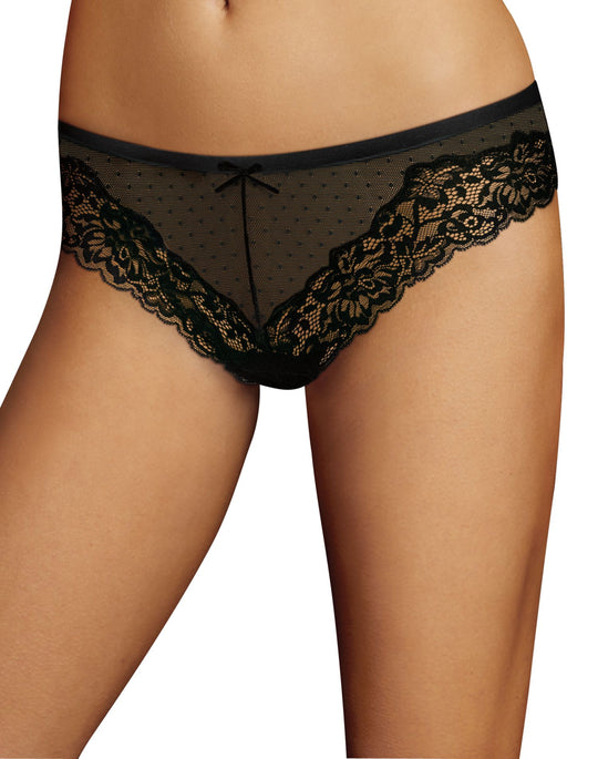 Maidenform Womens Comfort Devotion Mesh and Lace Tanga