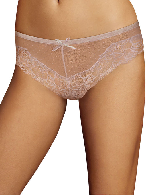 Maidenform Womens Comfort Devotion Mesh and Lace Tanga