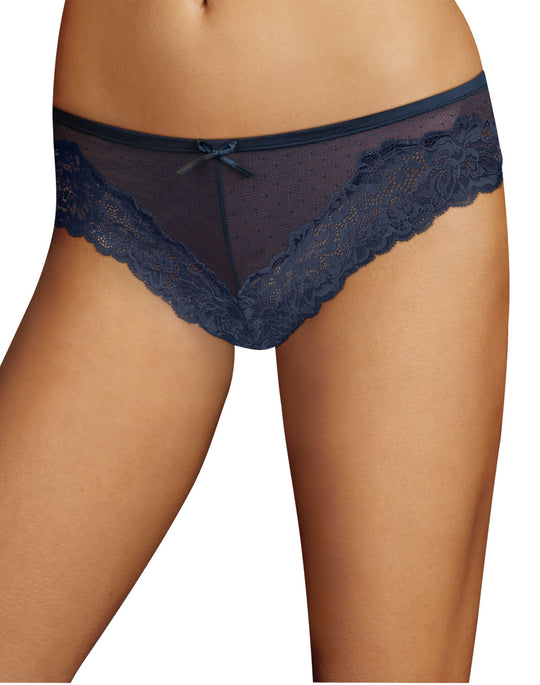 Maidenform Womens Comfort Devotion Mesh and Lace Tanga