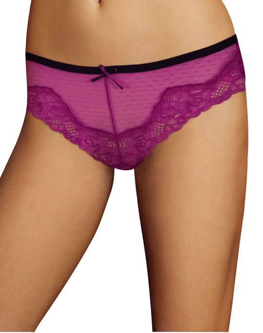 Maidenform Womens Comfort Devotion Mesh and Lace Tanga