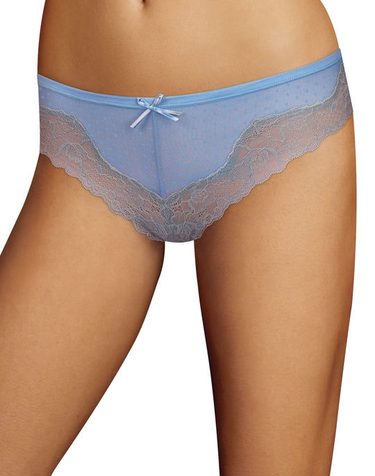 Maidenform Womens Comfort Devotion Mesh and Lace Tanga