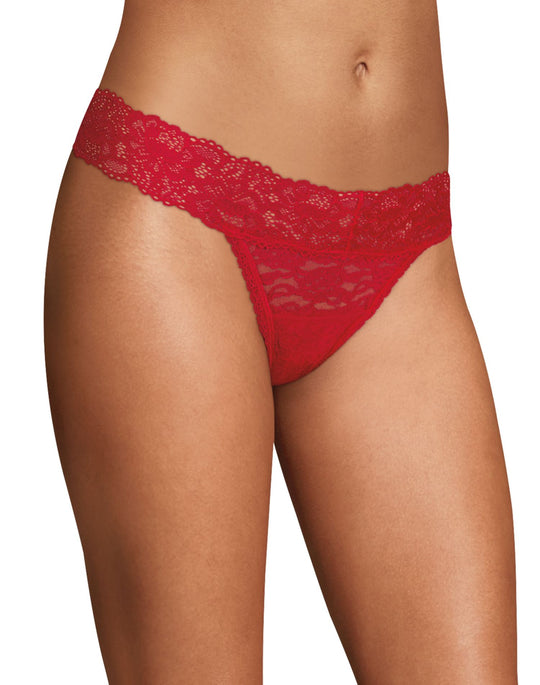 Maidenform Womens Sexy Must Haves Lace Thong