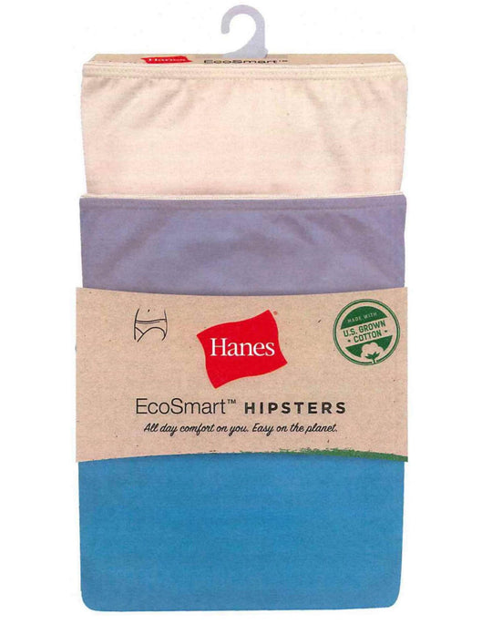 Hanes Womens EcoSmart Hipster 3-Pack
