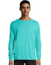 Hanes Mens ComfortWash Garment Dyed Long Sleeve Tee