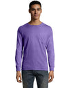 Hanes Mens ComfortWash Garment Dyed Long Sleeve Pocket Tee