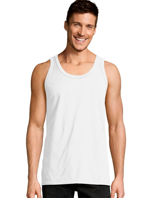 Hanes Mens ComfortWash Garment Dyed Sleeveless Tank Top