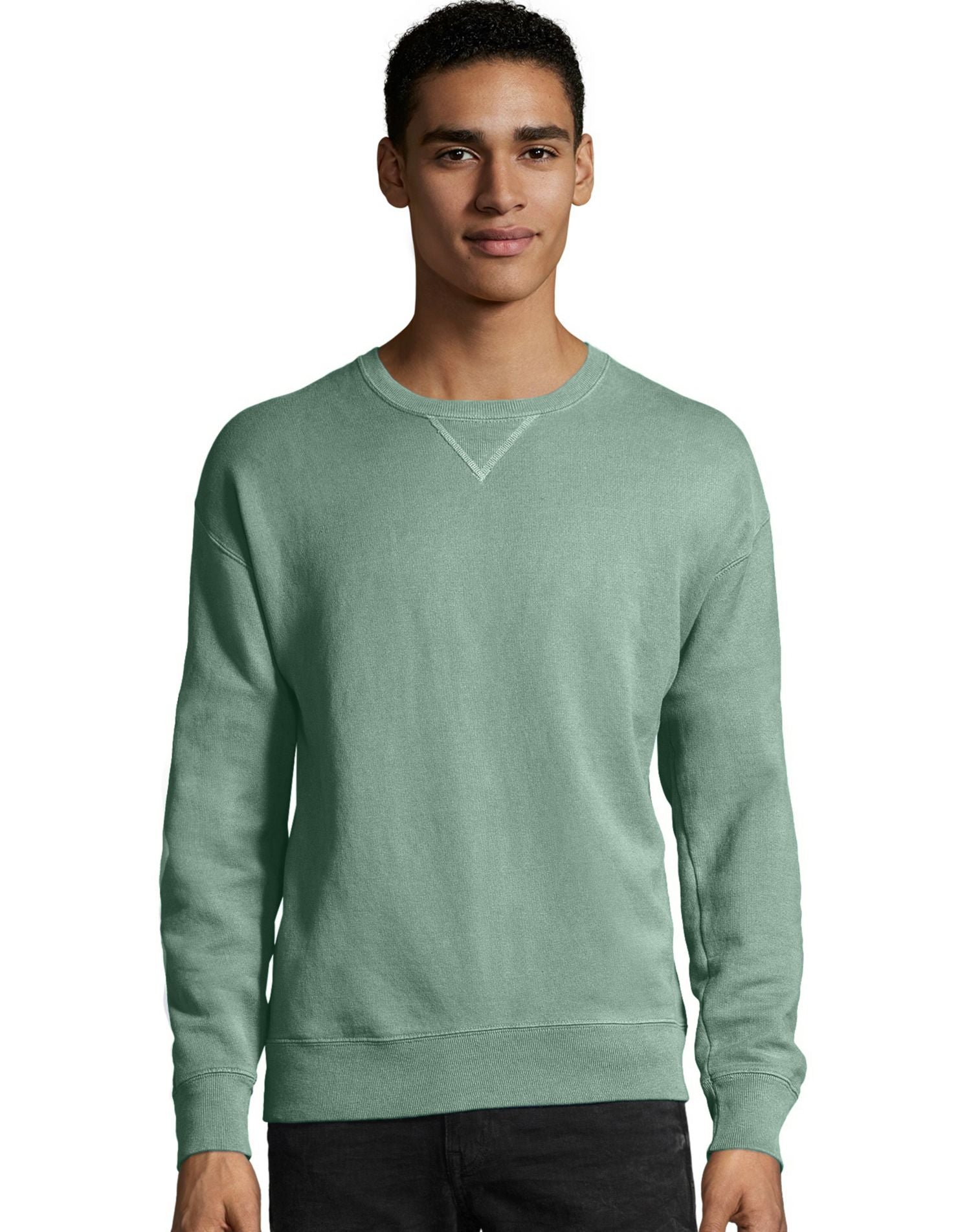 Hanes Unisex Garment Dyed Fleece Sweatshirt