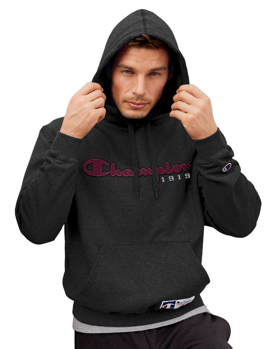 Champion Men`s Gym Issue Puff Graphic Hood