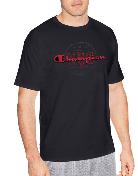 Champion Mens Graphic Short Sleeve Jersey Tee
