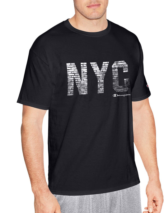 Champion Mens Graphic Short Sleeve Jersey Tee