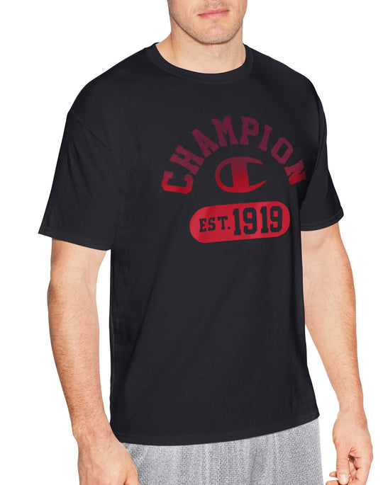 Champion Mens Graphic Short Sleeve Jersey Tee
