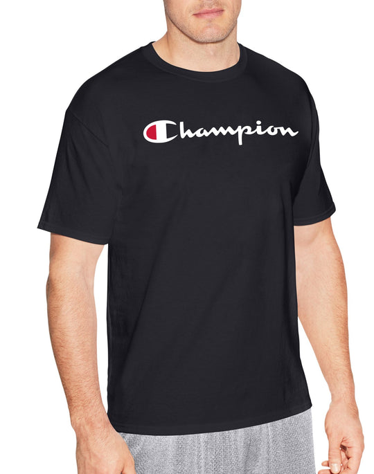 Champion Mens Graphic Short Sleeve Jersey Tee