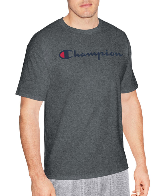 Champion Mens Graphic Short Sleeve Jersey Tee
