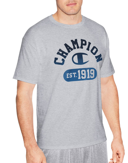 Champion Mens Graphic Short Sleeve Jersey Tee