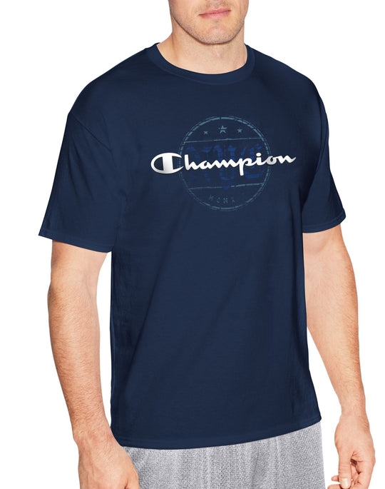 Champion Mens Graphic Short Sleeve Jersey Tee