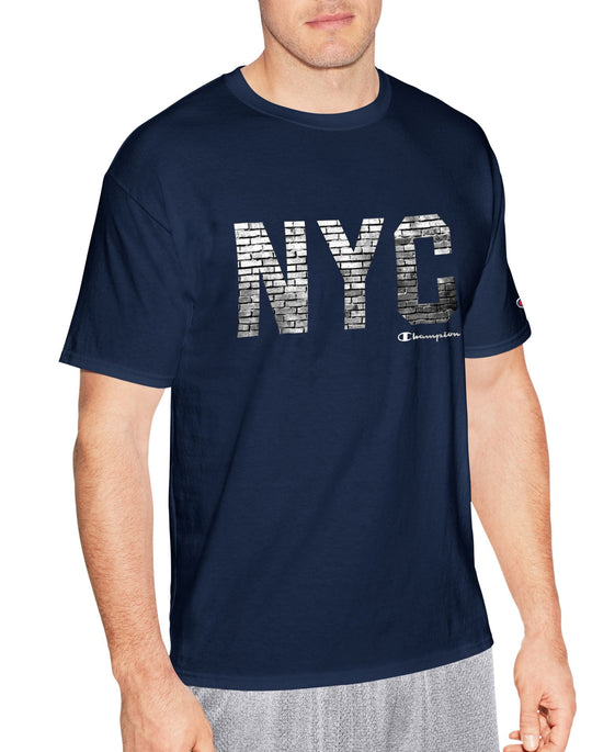 Champion Mens Graphic Short Sleeve Jersey Tee