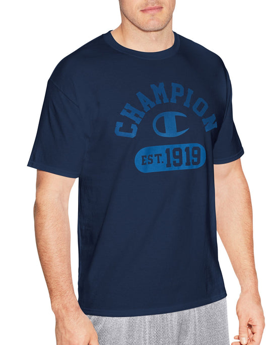 Champion Mens Graphic Short Sleeve Jersey Tee