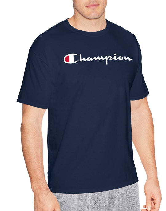 Champion Mens Graphic Short Sleeve Jersey Tee
