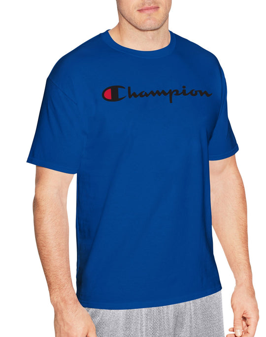 Champion Mens Graphic Short Sleeve Jersey Tee