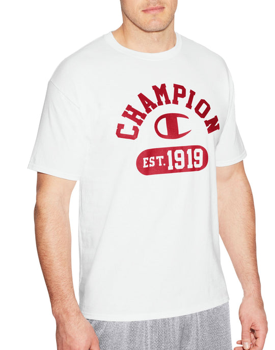 Champion Mens Graphic Short Sleeve Jersey Tee