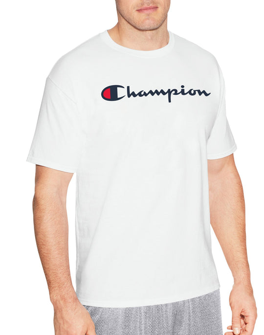 Champion Mens Graphic Short Sleeve Jersey Tee
