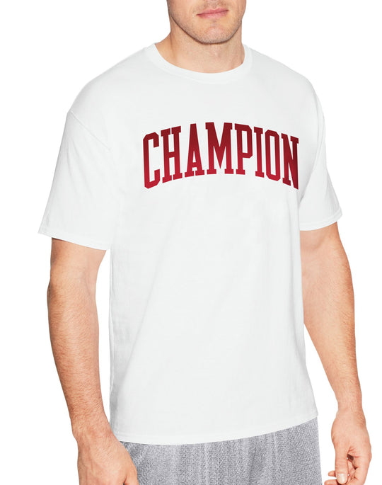 Champion Mens Graphic Short Sleeve Jersey Tee