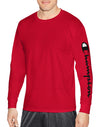 Champion Mens Classic Jersey Long Sleeve Graphic Tee