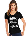 Hanes Womens Short Sleeve V-Neck Tee