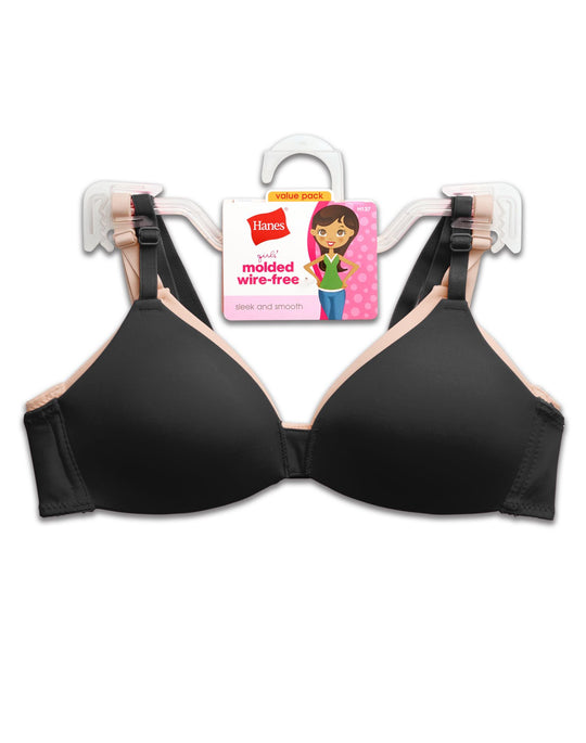 Hanes Girls` Molded Wirefree Bra