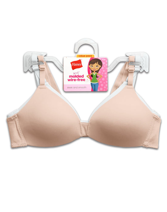 Hanes Girls` Molded Wirefree Bra