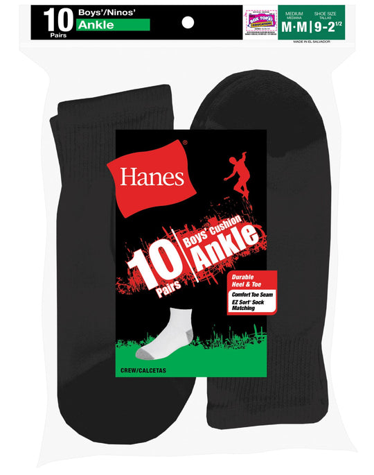 Hanes Boys` EZ Sort Socks 10-Pk - Best Seller!