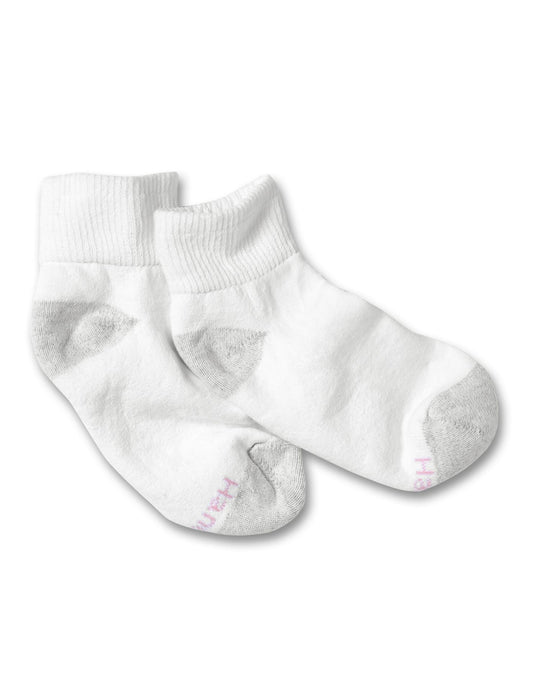 Hanes Women`s Ankle Socks Extended Size 10-Pack