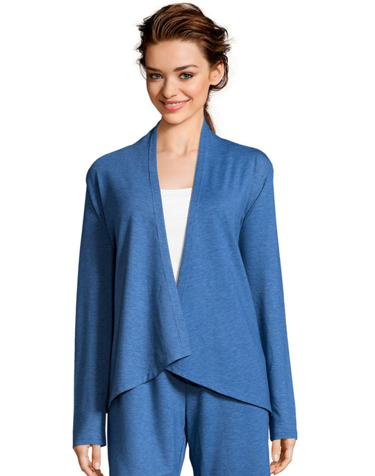 Hanes Womens French Terry Lounge Wrap