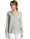 Hanes Womens Heathered French Terry Zip Hoodie