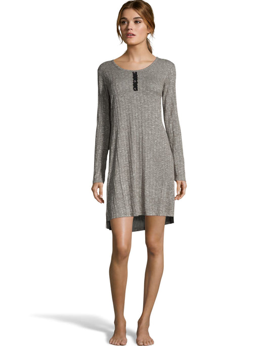 Hanes Womens Cozy Rib Sleepshirt