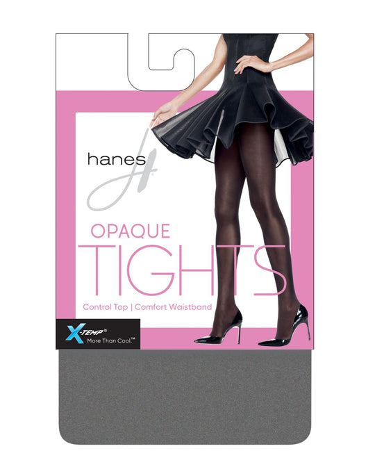 Hanes Womens X-Temp Opaque Control Top Tights with Comfort Waistband