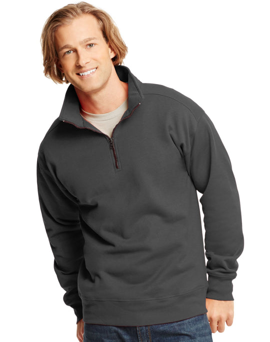 Hanes Adult Nano 1/4 Zip Sweatshirt.