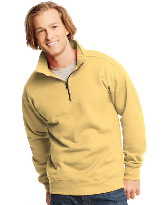 Hanes Adult Nano 1/4 Zip Sweatshirt.