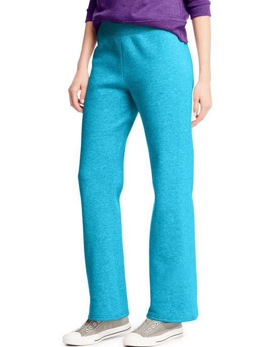 Hanes Women`s ComfortSoft EcoSmart Open Leg Fleece Sweatpants