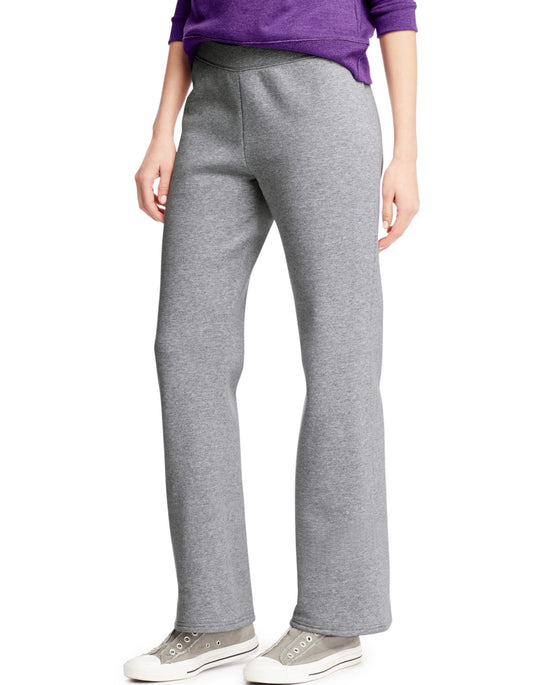 Hanes Women`s ComfortSoft EcoSmart Open Leg Fleece Sweatpants