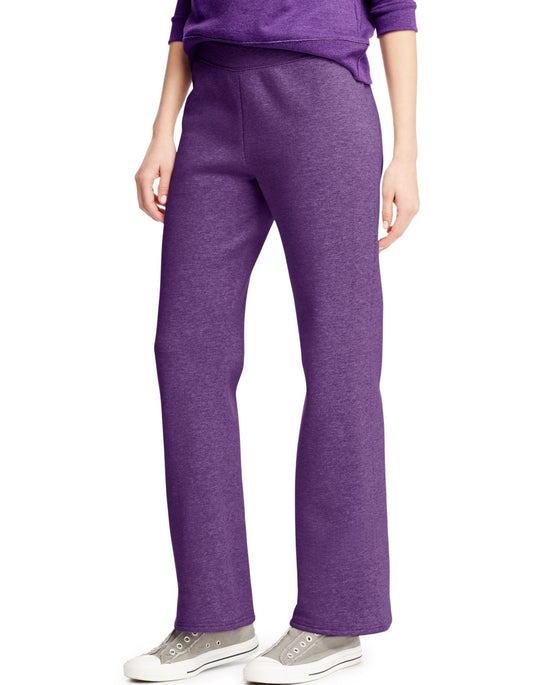 Hanes Women`s ComfortSoft EcoSmart Open Leg Fleece Sweatpants