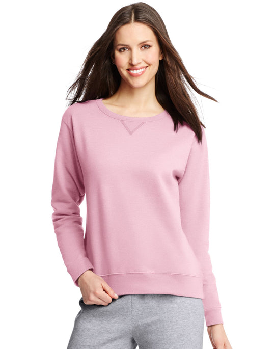 Hanes Women`s ComfortSoft EcoSmart Crewneck Sweatshirt